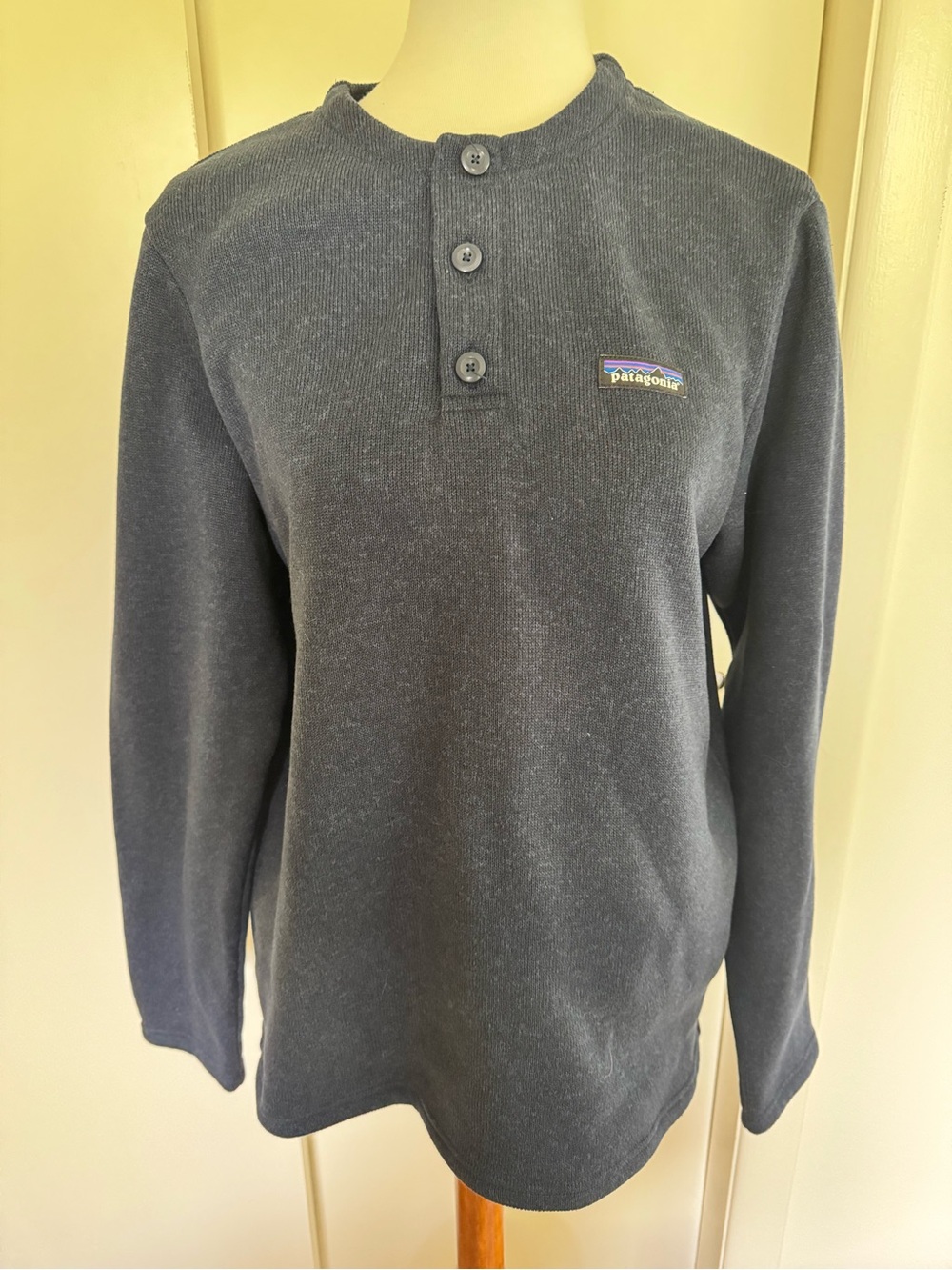 Patagonia Women’s Navy Henley Sweater - Lightweight Long Sleeve